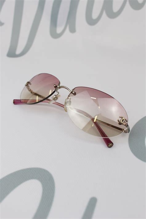 chanel vintage sunglasses pink|discontinued Chanel sunglasses.